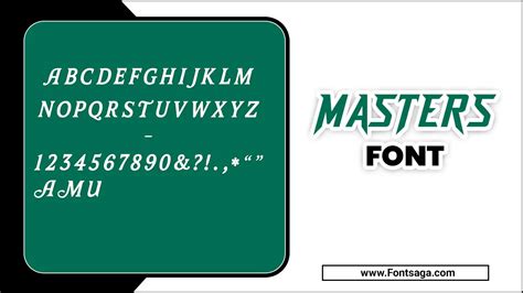 Masters Font - Unveiling The Beauty