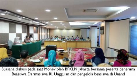 Universitas Andalas Monitoring Evaluasi Monev Kegiatan Program Darmasiswa Ri Dan Beasiswa