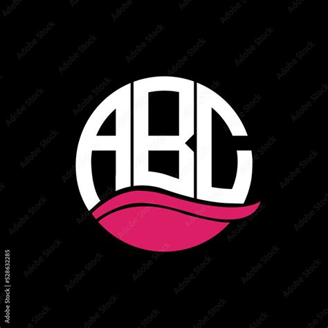 abc logo monogram isolated  circle element design template abc