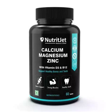 Nutritjet Calcium Magnesium Zinc Tablets Uses Price Dosage Side