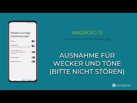 Wecker Und T Ne Im Nicht St Ren Modus Android Youtube