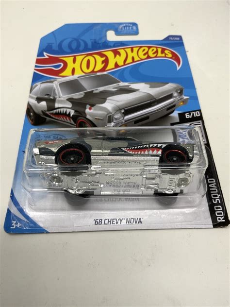 Hot Wheels Zamac Walmart Only Chevy Nova Rod Squad Moc