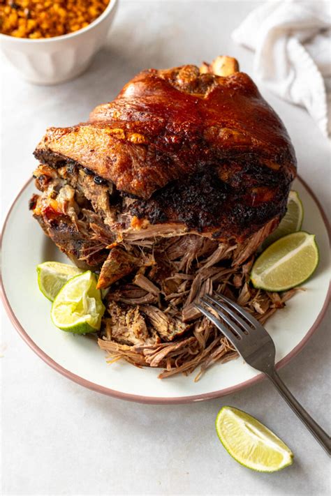 Roast Pork Shoulder Pernil Recipe Crumb Snatched