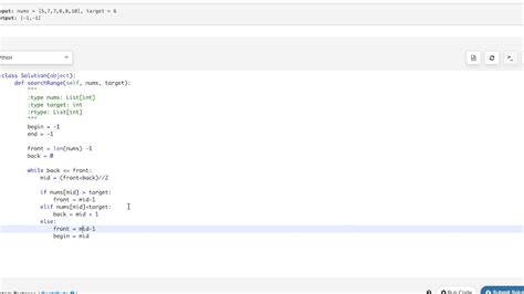 Search For A Range Leetcode Solution In Python YouTube