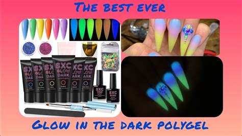 3 Color Ombré Testing SXC 1st Glow in the Dark Polygel Kit MIND