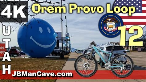 4K OREM PROVO Loop UTAH USA Bike Road Tour 12 Cycling JBManCave