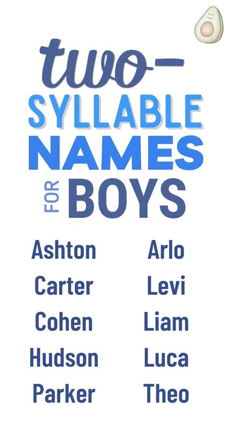 113 Two Syllable Boy Names For Modern Little Dudes 2023 Artofit