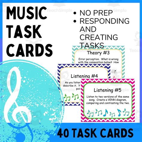 Music Task Cards By Teach Simple