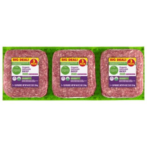 Simple Truth Grass Fed 85 15 Lean Ground Beef BIG Deal 3 Ct 1 Lb