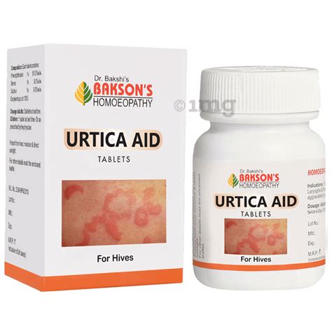 Bakson S Homeopathy Urtica Aid Tablet Buy Bottle Of 40 0 Tablets At