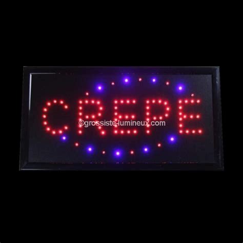 Enseignes Lumineuses Leds Crepe Articles Lumineux Publicité Vente