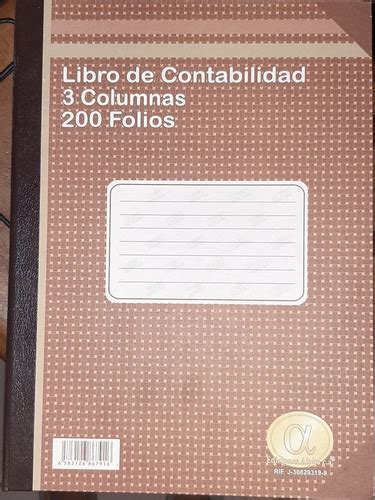 Libro De Contabilidad Columnas Folios Mercadolibre