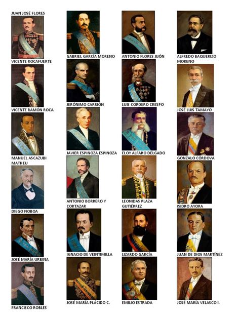 Presidentes Del Ecuador Pdf Ecuador Jose Doms