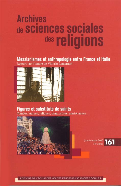 Revue Archives De Sciences Sociales Des Religions Cairn Info