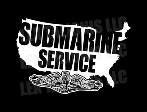 Submarine Service Veteran Vinyl Cut Decal Silent Service Us Etsy