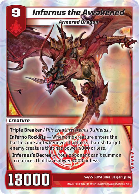 Infernus The Awakened Playing Cards Design Monster Cards Card Games