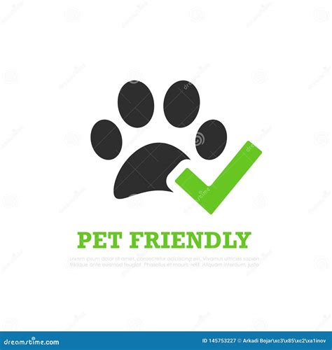 Pet Friendly Vector Logo Stock Vector Illustration Of Canine