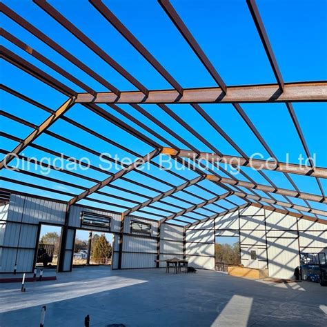 Large Span Prefabricated Steel Structure Frame Warehouse Workshop Shed