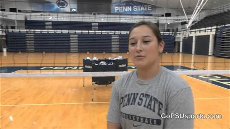 Penn State Womens Volleyball Deja Mcclendon Interviews Dominique