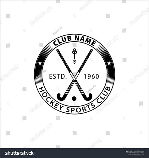 Hockey Stick Icon Hockey Sport Accessories Stock Vector Royalty Free