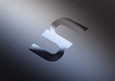 Free Silver Foil Logo Mockup (PSD)