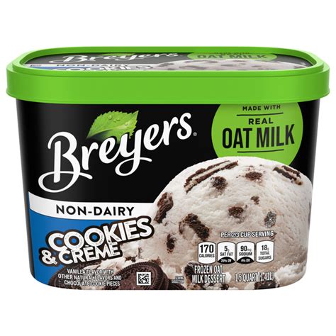 Save on Breyers Almond Milk Non-Dairy Frozen Dessert Cookies & Creme ...