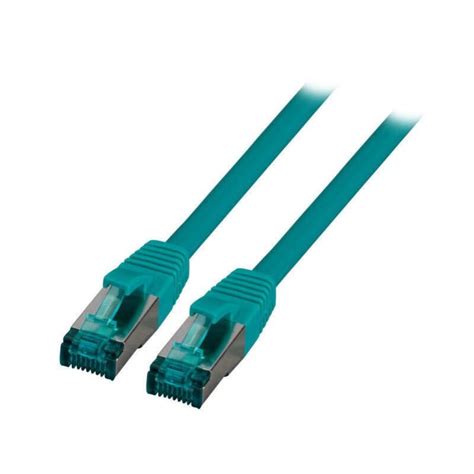 C Ble R Seau Efb Rj45 S Ftp Cat 6a Lszh 0 15m Vert Leroy Merlin