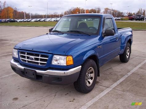 2001 Bright Island Blue Metallic Ford Ranger XLT Regular Cab 20808868