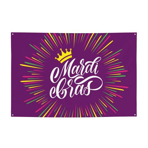 Mardi Gras Banner Backdrop Porch Sign X Inches Holiday Banners