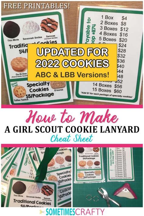 Free Lbb Abc Girl Scout Cookie Card Lanyard Printables Artofit