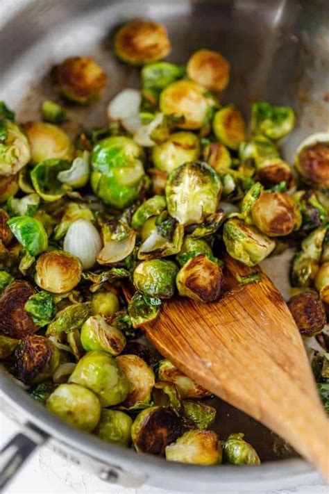 Pan Roasted Brussel Sprouts Sprout Recipes Brussels Sprouts Recipe