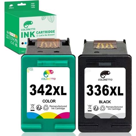 336Xl 342Xl Cartouches D Encre Remanufacturées Pour Hp Cartouche 336