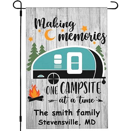 Amazon Personalized Camping Flag For Campsite Making Memories