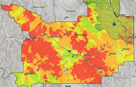 Missoula County Releases Wildfire Risk Map New Protection Plan