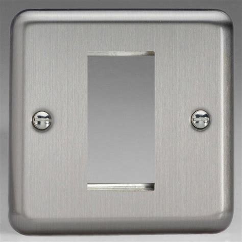 Varilight 1 Gang Single Aperture Datagrid Faceplate Xsg1 Ukes