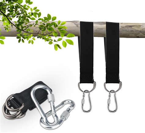 Pootack Tree Swing Straps Hanging Kit With Two Sturdy Zinc Alloy