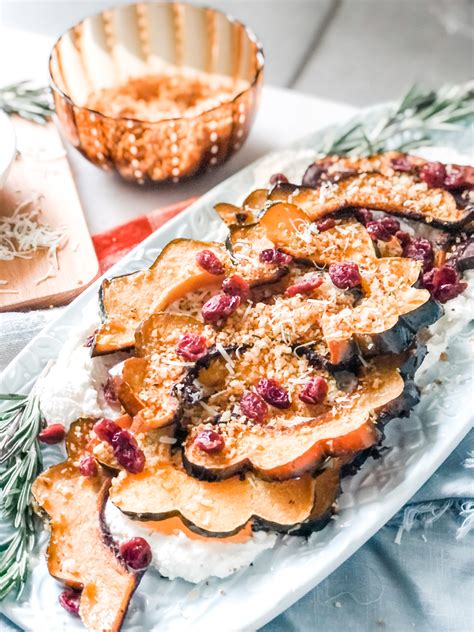 Butter Garlic And Parmesan Roasted Acorn Squash Herlongwayhome