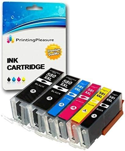 5 Compatibles PGI 580 CLI 581 XXL Cartuchos De Tinta Para Canon Pixma