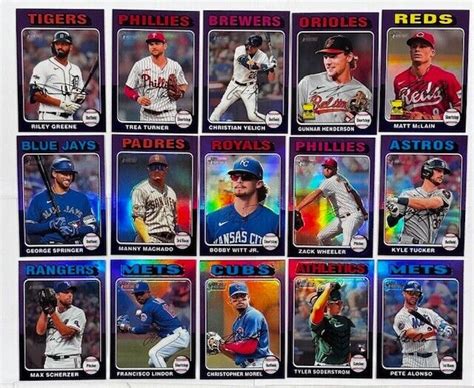 Topps Heritage Chrome Purple Refractor Sp Lot Machado