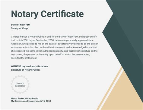 Free Notary Templates To Edit Online And Print