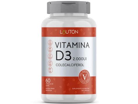 VITAMINA D3 2 000UI 60CAPS 400MG LAUTON NatuMaria