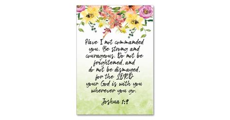 bible verse joshua card zazzle