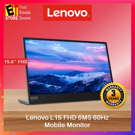 Lenovo L15 Mobile Monitor 66E4UAC1WW 15 6 IPS FHD 1920x1080 60Hz