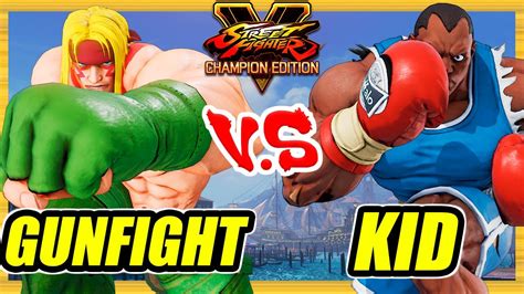 Sfv Ce Gunfight Alex Vs Kid Balrog Ranked Set Street Fighter