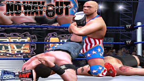 Wwe John Cena Vs Kurt Angle Vs Big Show No Way Out 2004 Smackdown Vs