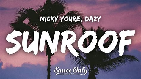 Nicky Youre Dazy Sunroof Lyrics YouTube