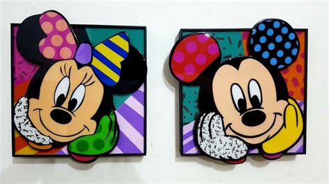 Mickey E Minnie Feito Em Vidro L Quido Ideias Para Canecas Arte Afro