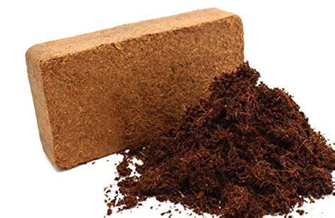 Organic Coconut Coir Brick 14lb Water Saving Coco Fiber Growing Medium for Potting Mix Seedlings ...