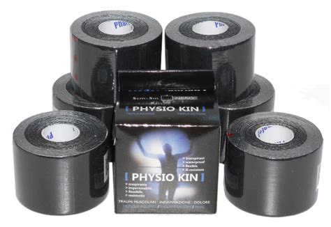 Physiokin Elasto Taping Nero Pharmapiù