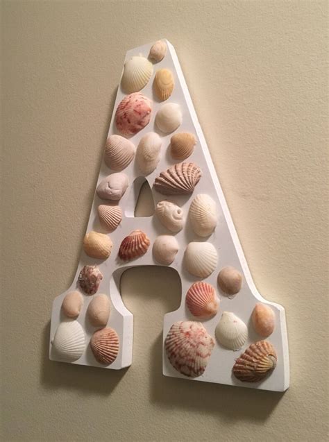 Custom Seashell Letter Etsy